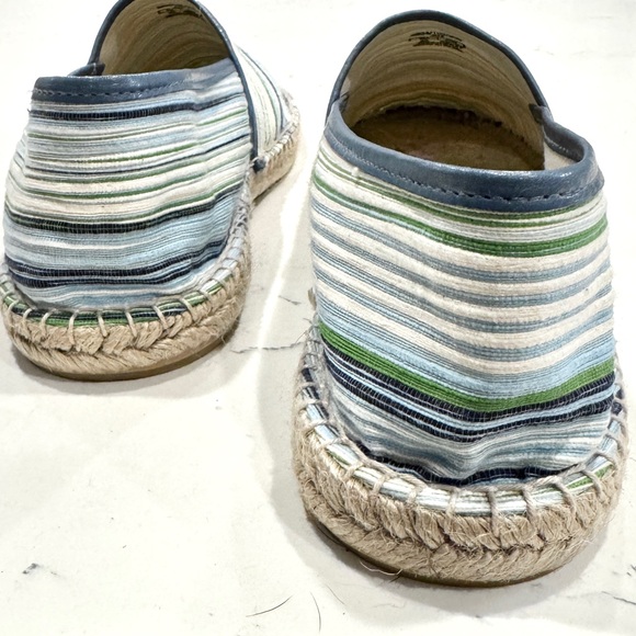 Zara Man Vintage Fabric Blue Striped Espadrilles Men’s Size 9.5 NWOT - Picture 4 of 12